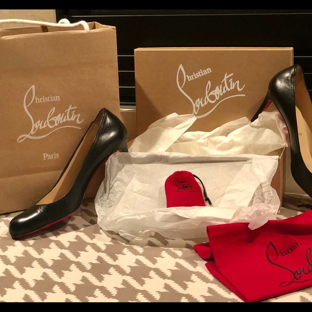 Christian Louboutin classic pumps.